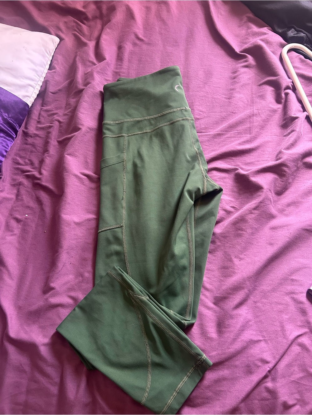 ZYIA Olive Green High-Rise Pocket Leggings